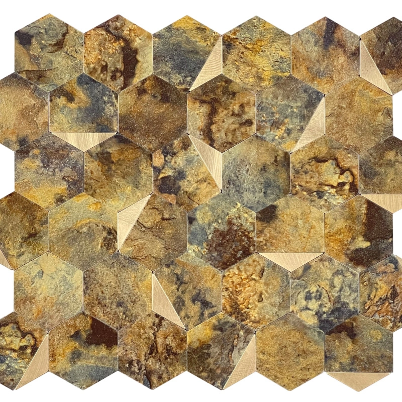 self-adhesive-aluminum-hexagon-mosaic self-adhesive-aluminum-hexagon-mosaic